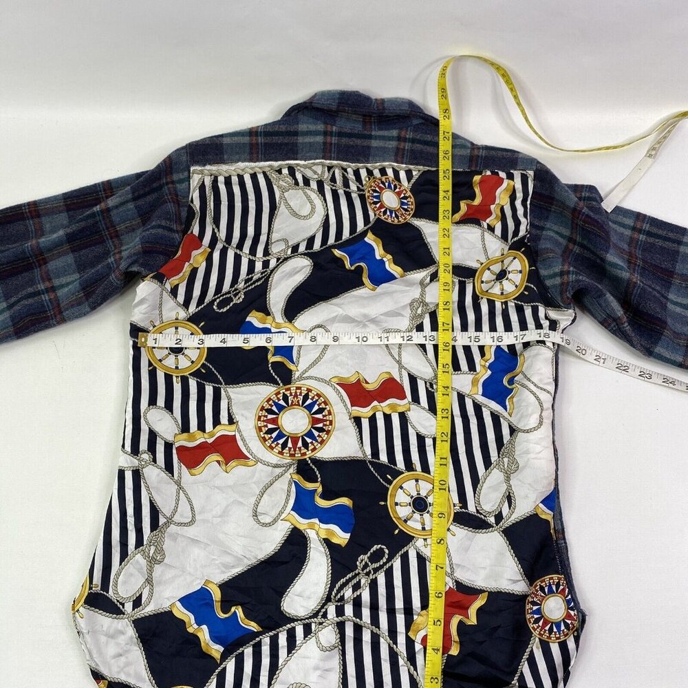 Pendleton Wool Plaid Button Down Shirt W/ Quilted… - image 2